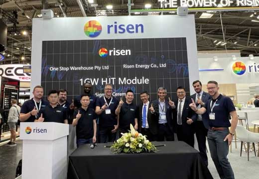 异质结伏曦组件扬帆海外！东方日升在Intersolar Europe与OSW签订1GW大单